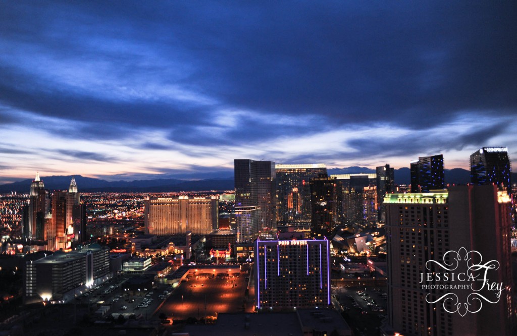 Las Vegas at dusk