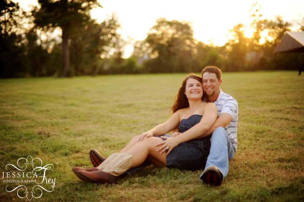engagement photos with cowboy boots