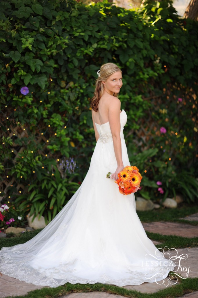 orange bride bouquet