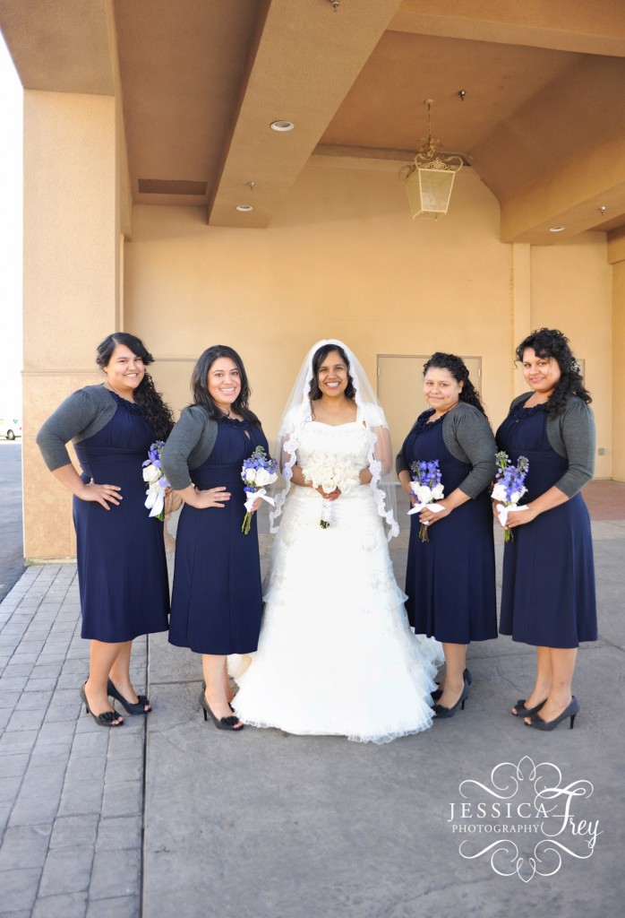 short purple bridesmaid dress, purple bridesmaid bouquet, purple and grey bridesmaids