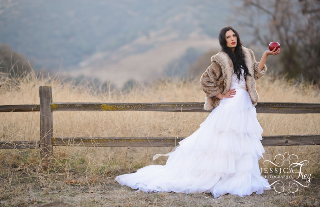 Sarah Seven wedding dress, Jessica Frey Photography, bride in fur coat