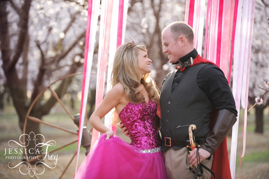 Jessica Frey Photography, Prince Philip and Princess Aurora, sparkly pink dress