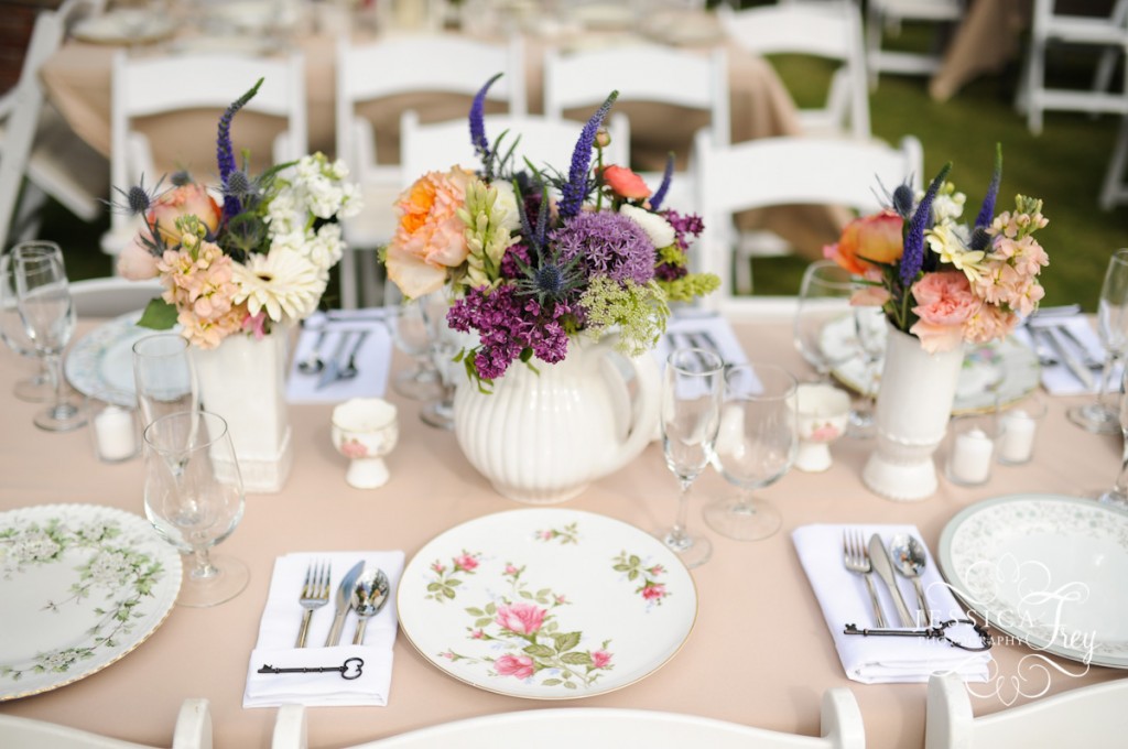 Jessica Frey Wedding Photography , english garden wedding table
