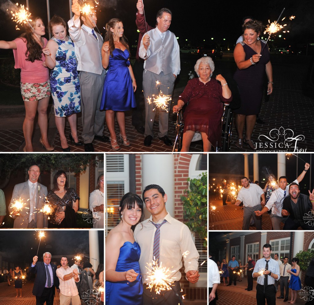 Jessica Frey Photography, sparkler wedding exit
