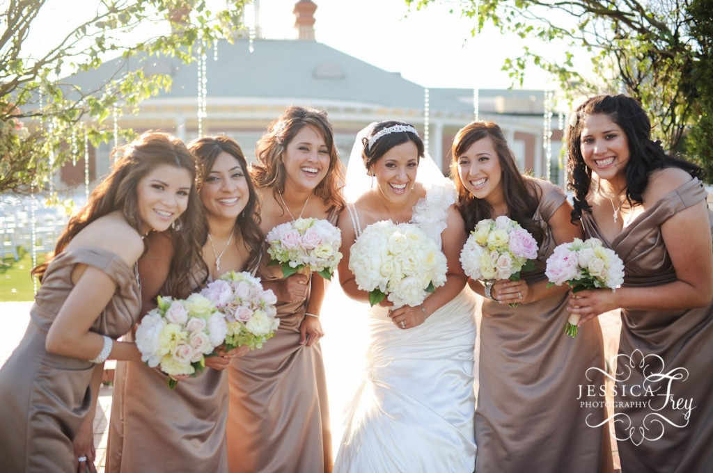 David & Shereen wedding, Bakersfield wedding photographer, beige bridesmaid dresses