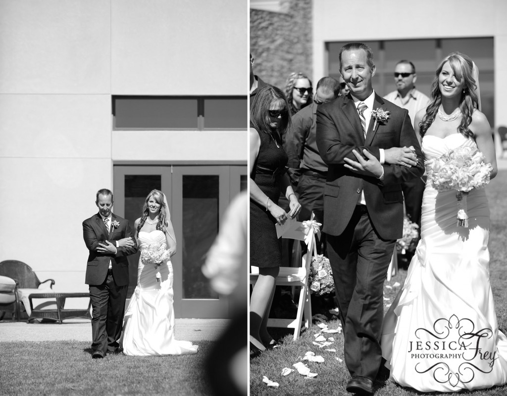 Jessica Frey Photography, pink and grey wedding, Club Los Meganos wedding ceremony