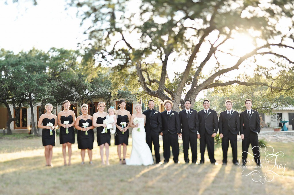 Austin wedding photographer, Jessica Frey Photography, black bridesmaid dress