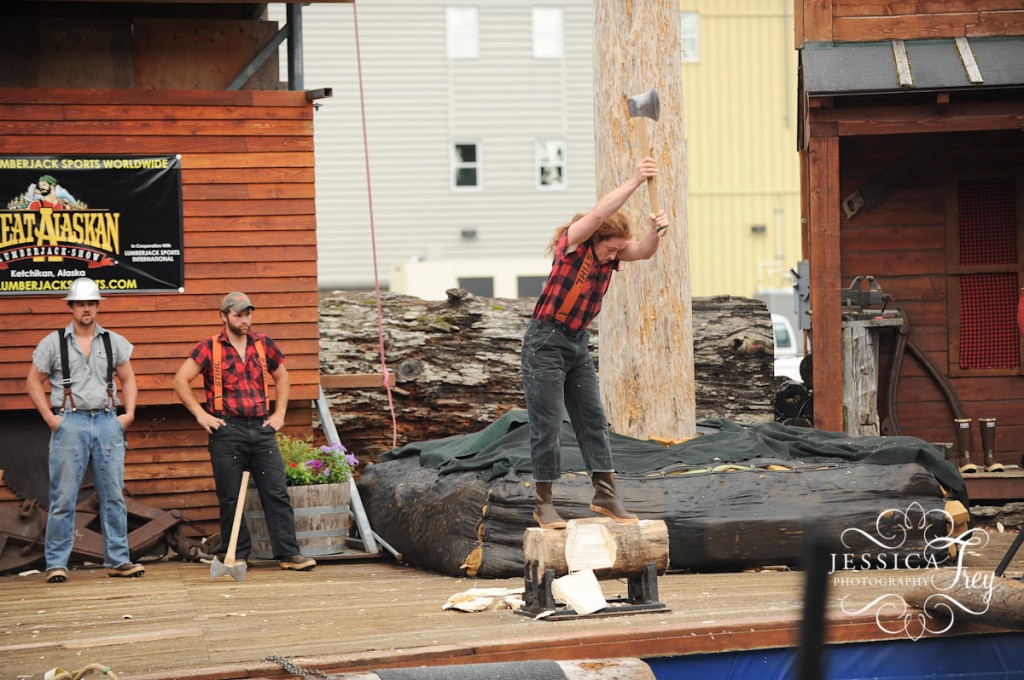 Jessica Frey Photography, Ketchikan, Norwegian Pearl Alaska Cruise, lumberjacks