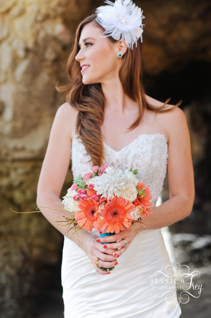 Jessica Frey Photography, Coral & Teal wedding ideas, beach wedding ideas, coral wedding flowers