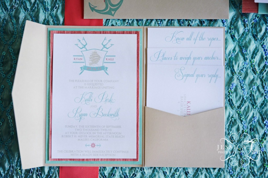 Jessica Frey Photography, Coral & Teal wedding ideas, beach wedding ideas, nautical stationary,coral and teal wedding invitations