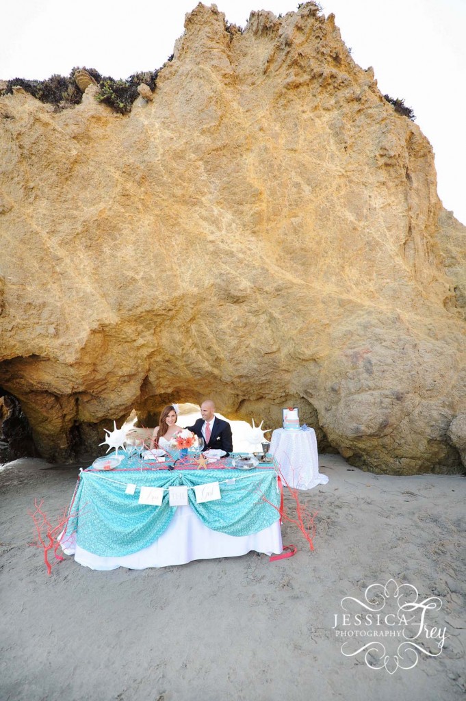 Jessica Frey Photography, Teal & Coral wedding, beach wedding, nautical wedding, princess inspired wedding, Disney wedding