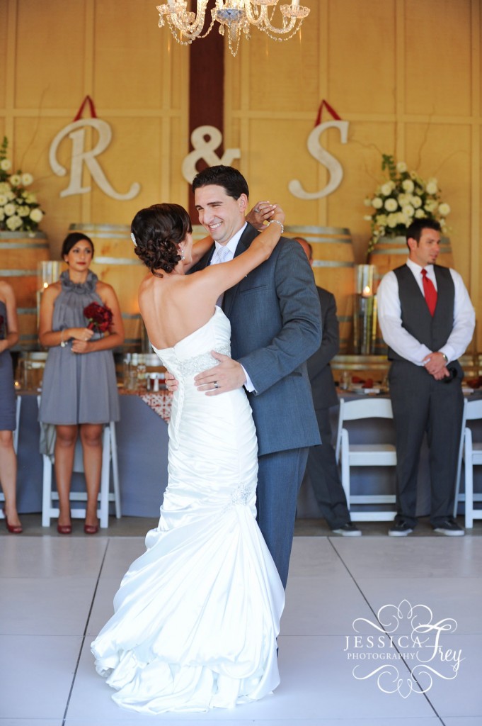 Jessica Frey Photography, red and grey wedding