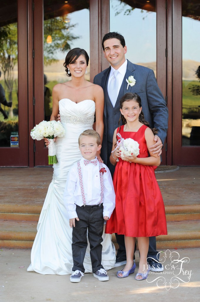 Jessica Frey Photography, red and grey wedding