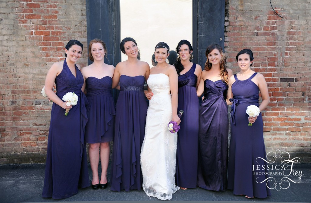 Jessica Frey Photography, purple bridesmaid dresses, Austin wedding photographer