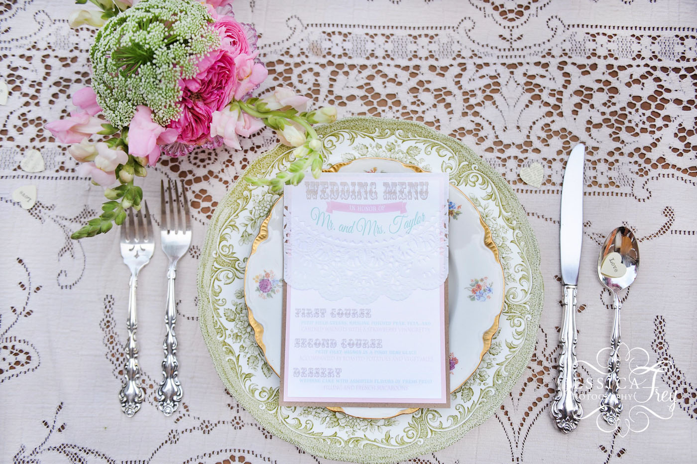 Jessica Frey Photography, mink and pink wedding