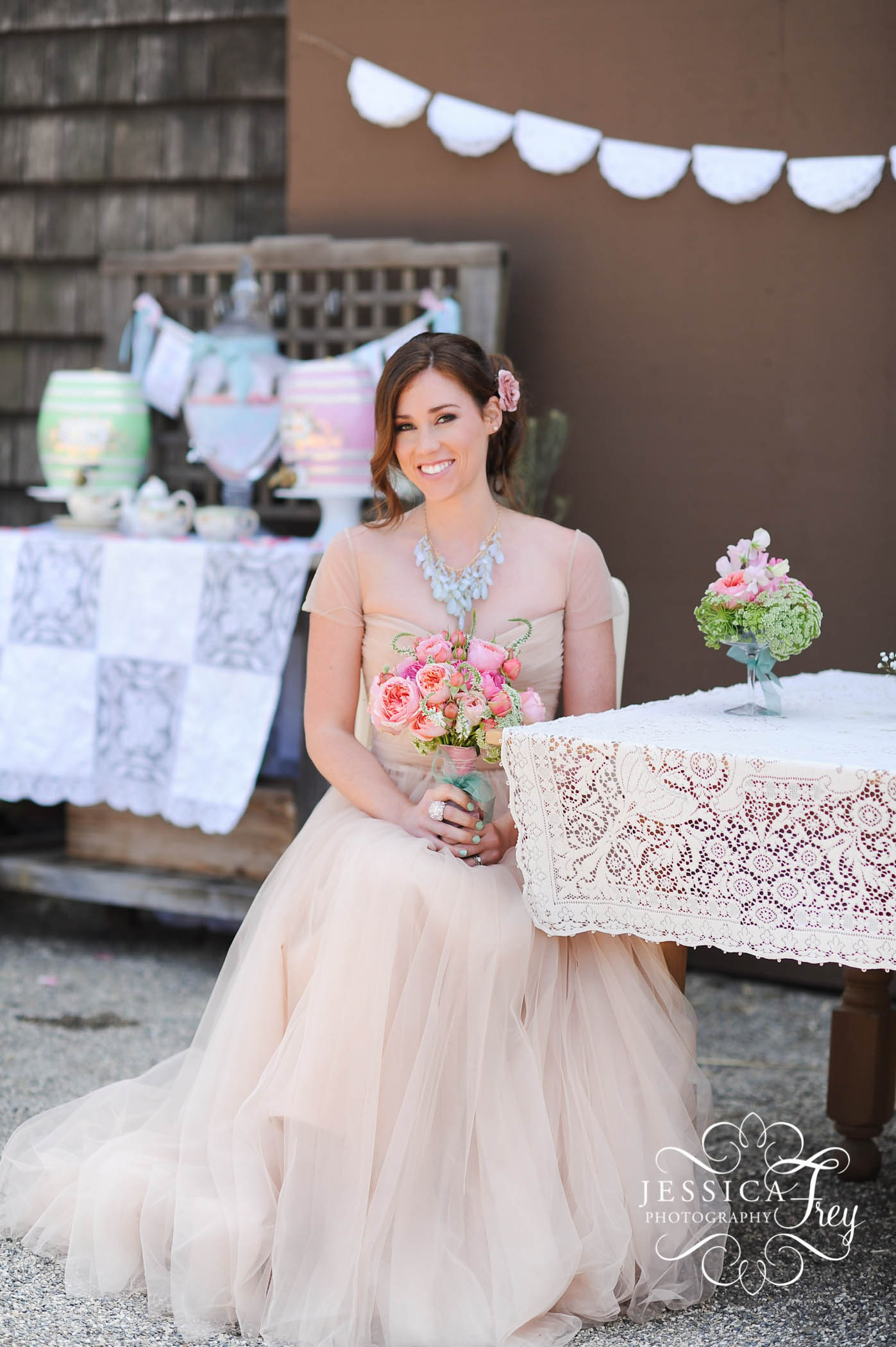 Jessica Frey Photography, mint and pink wedding