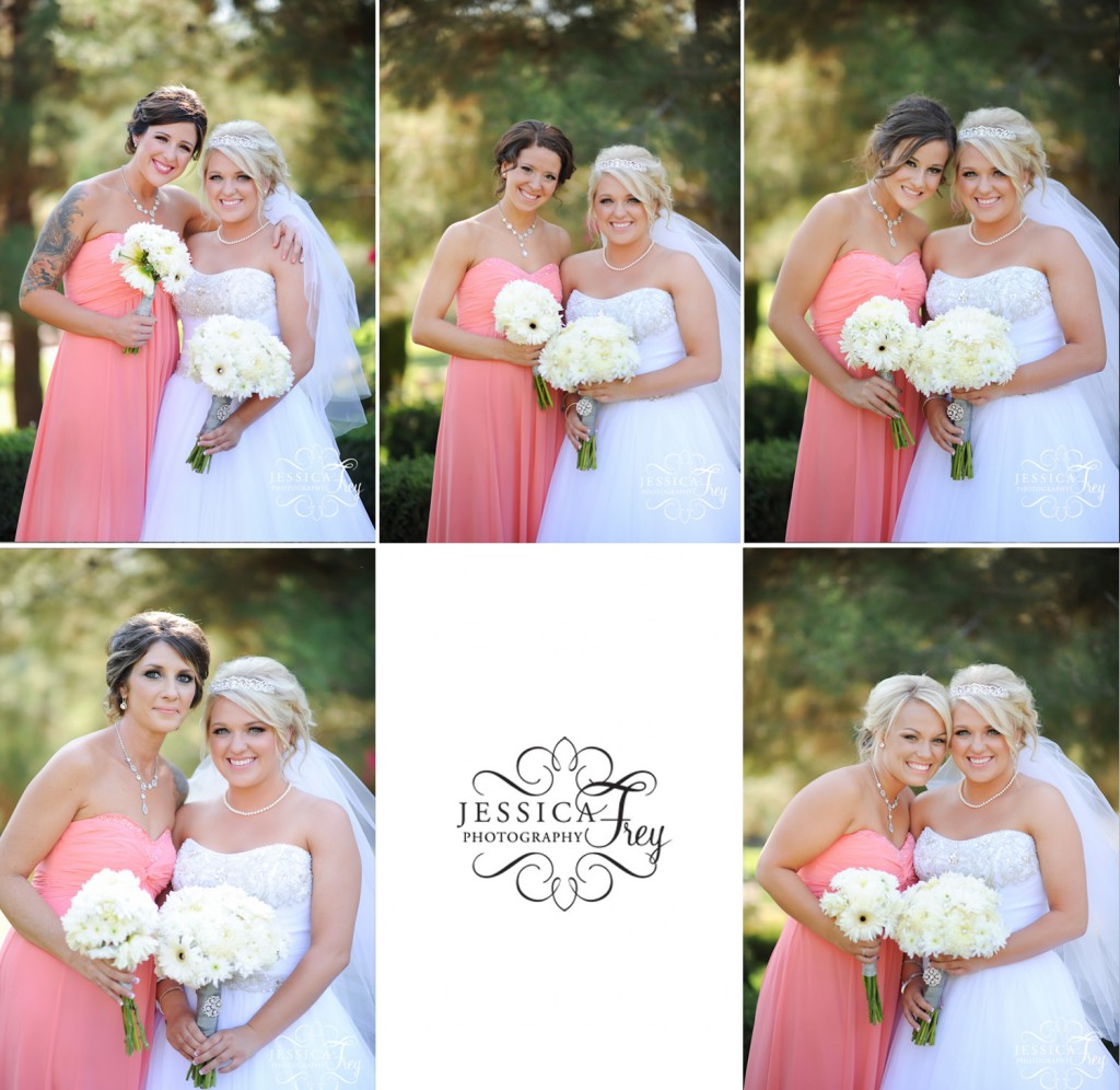 Jessica Frey Photography, Austin wedding photographer, coral bridesmaid