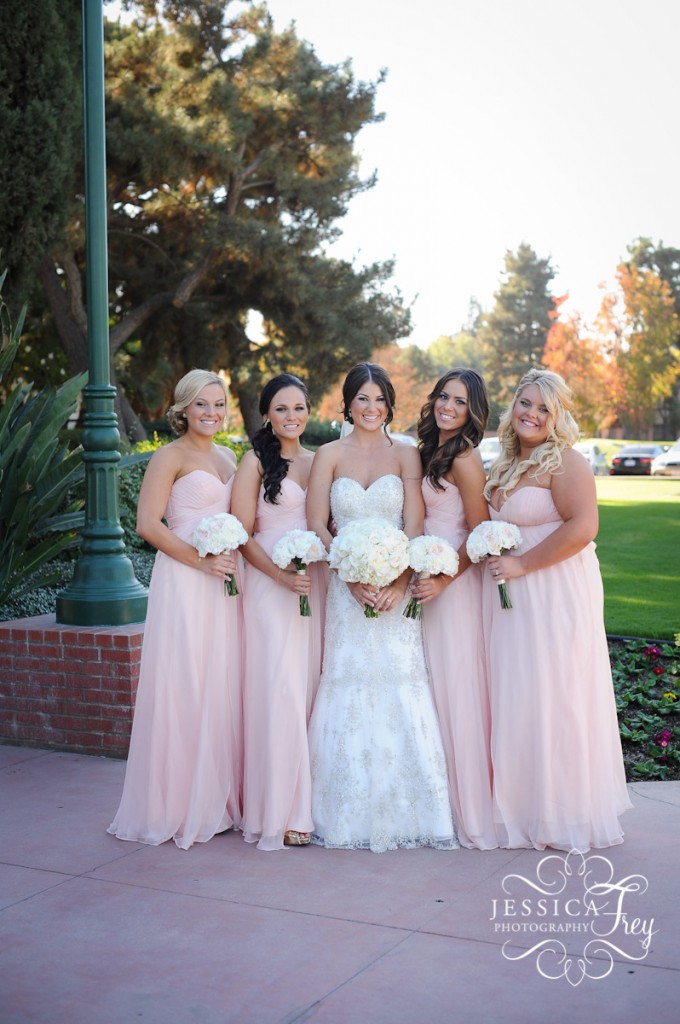 Jessica Frey Photography, pink bridesmaid dresses