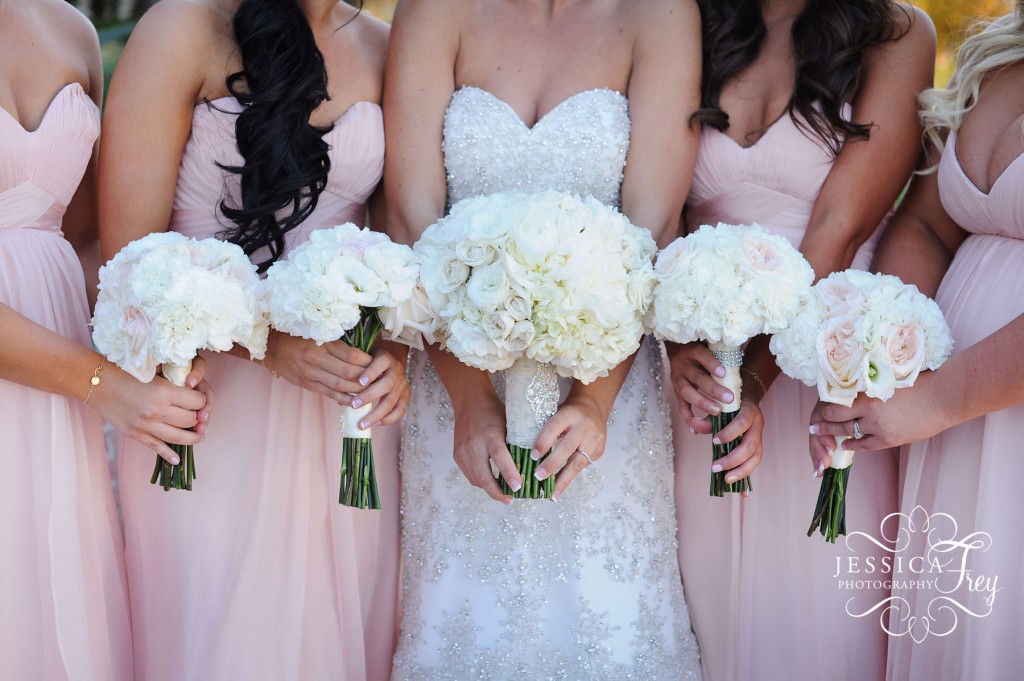 Jessica Frey Photography, pink bridesmaids dresses