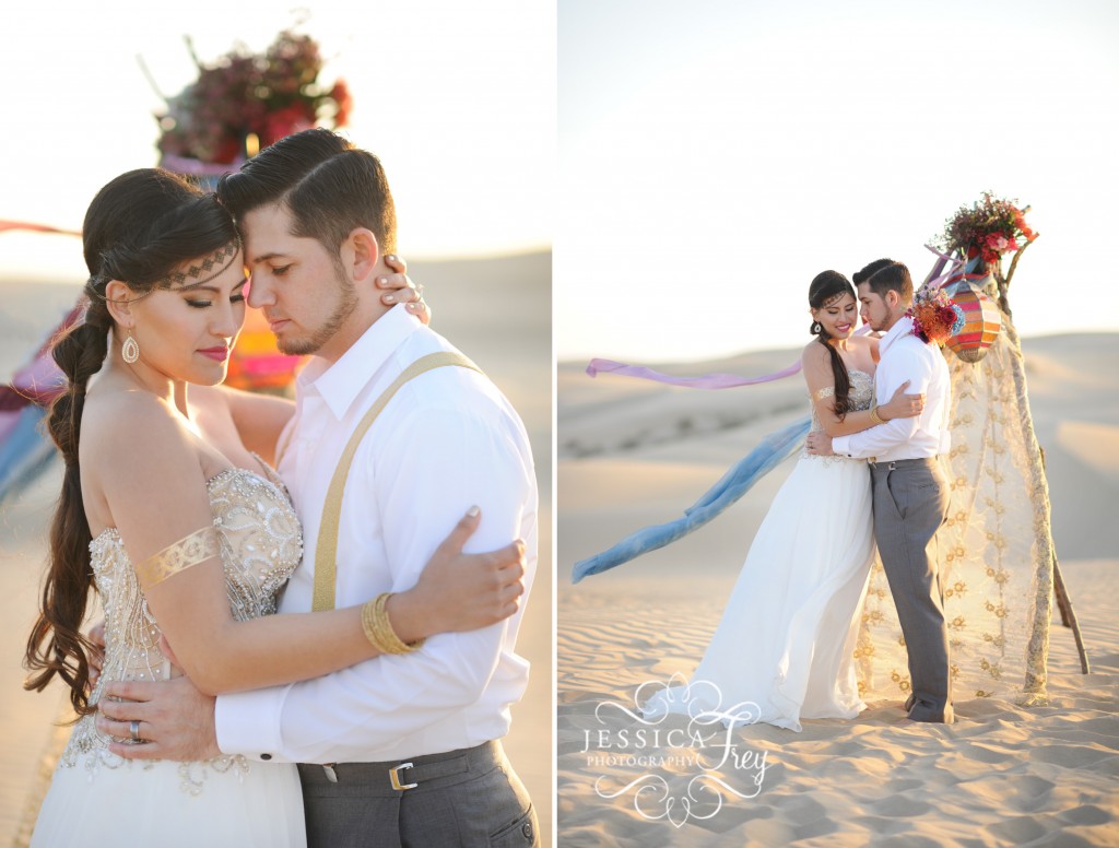 Jessica Frey Photography, Fairytale wedding photographer, Disney wedding, Aladdin wedding, sand dune aladdin inspired wedding, gold wedding ideas, 
